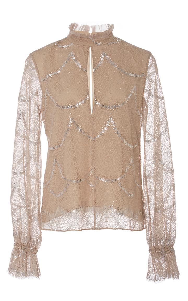 Alexis Lucy Keyhole Sequin Top