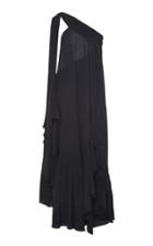 Moda Operandi Rochas Ruffled Silk Dress Size: 40
