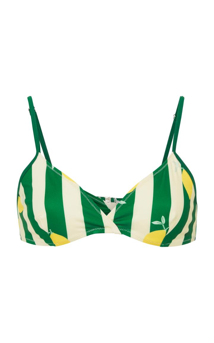 Solid & Striped Brigitte Lemons Bikini Top