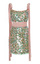 Markarian Exclusive Chameleon Paillette Silk Mini Dress