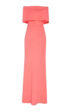 Moda Operandi Lela Rose Off-the-shoulder Crepe Gown Size: 0