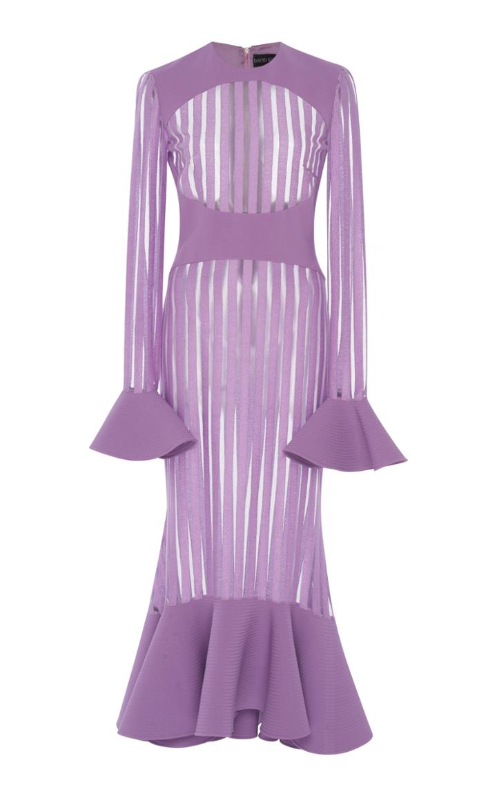 David Koma Macram Cady Midi Dress