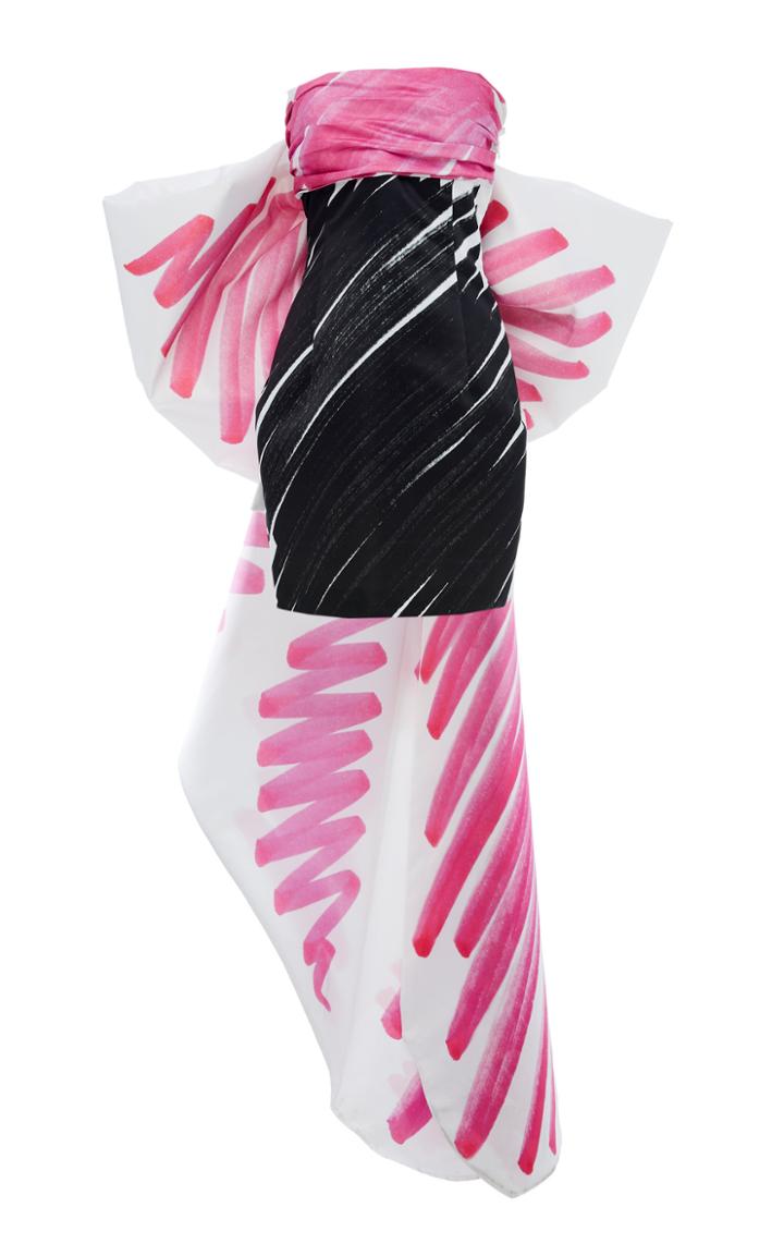 Moschino Strapless Satin Dress
