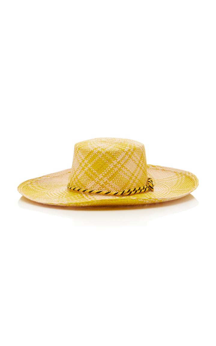 Sensi Studio Exclusive Cordovez Plaid Straw Hat