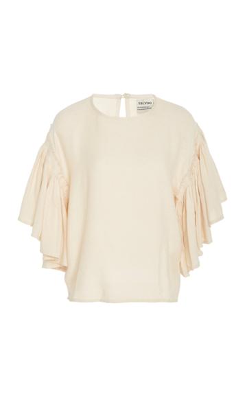 Escvdo Tanay Ruffle Sleeve Blouse