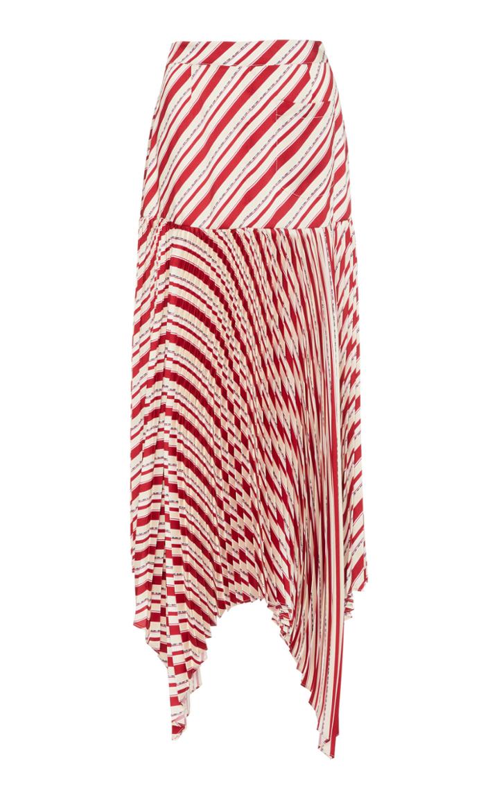 Hellessy Ursula Pleated Twill Skirt