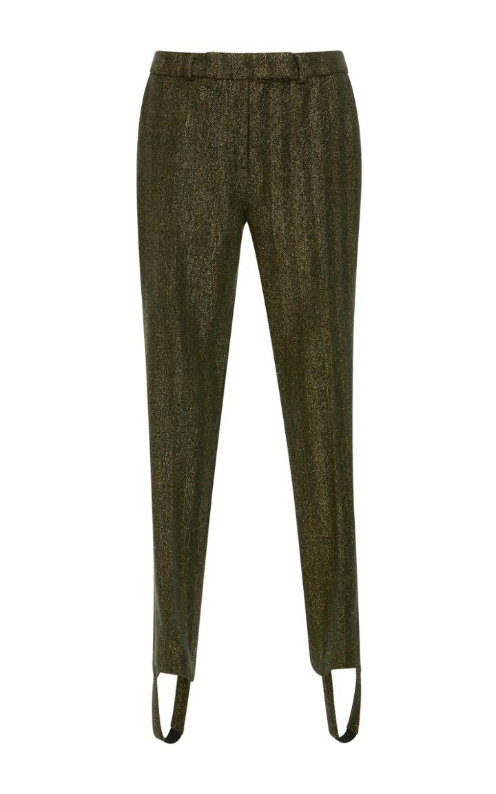Maison Pre Herringbone Lurex Spindle Pant
