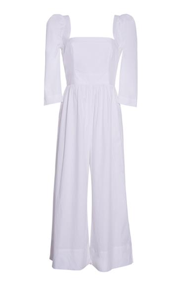 Moda Operandi Cara Cara Blue Hill Cotton Poplin Jumpsuit