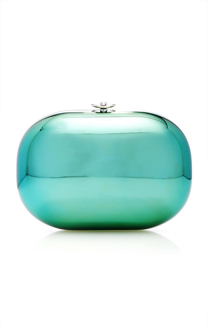 Jeffrey Levinson Elina Mirrored Sea Glass Clutch