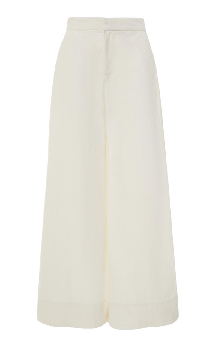 Moda Operandi Co Linen-cotton Wide-leg Pants Size: Xs