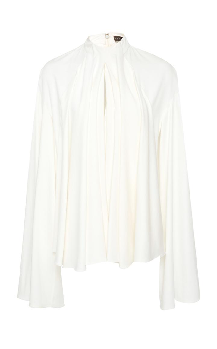 Hensely Long Sleeve Pleated Blouse