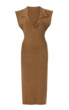 Moda Operandi Jacquemus Santon Linen Midi Polo Dress