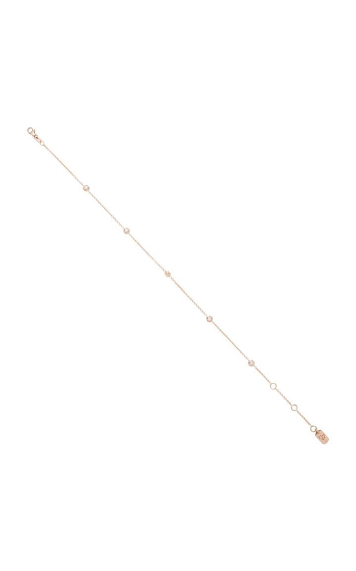 Carbon & Hyde Rose 18k Rose Gold Diamond Anklet