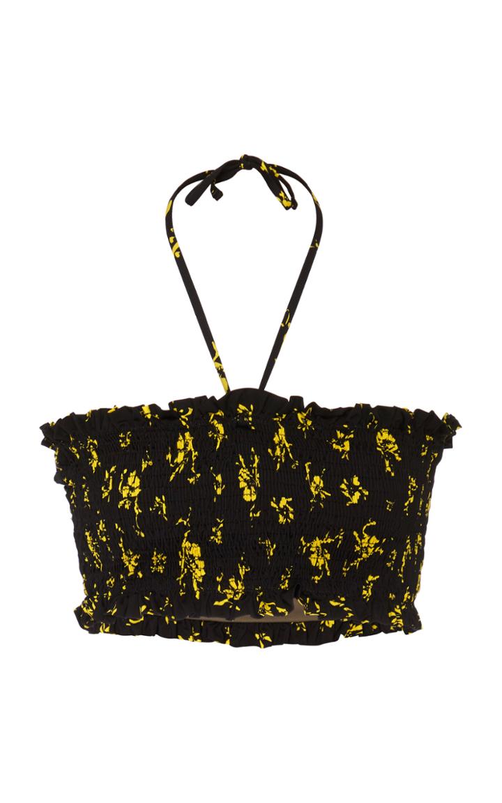 Ganni Recycled Fabric Swimwear Bikini Top