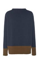 Federico Curradi Bi-color Wool And Silk High-neck Sweater