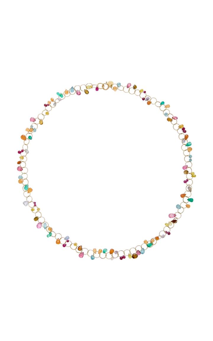 Mallary Marks Circus Briolette 18k Gold Multi-stone Necklace