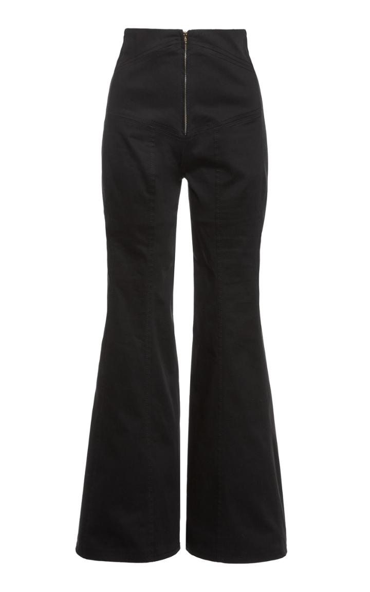Moda Operandi Alberta Ferretti Stretch Cotton Gabardine Trouser Size: 42