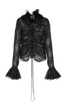 Giuseppe Di Morabito Lace Ruffled Top