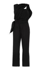 Isa Arfen Washed Poplin Asymmetric Jumpsuit