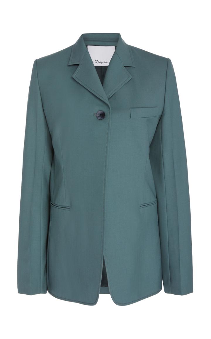 3.1 Phillip Lim Single-button Wool Poplin Blazer