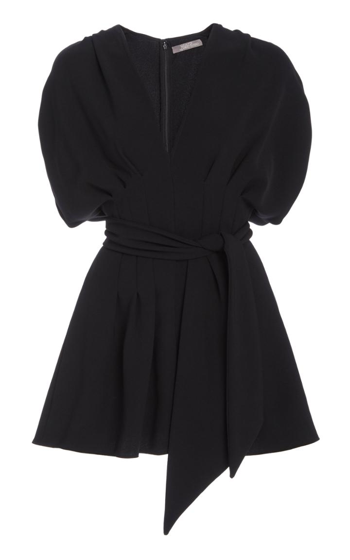 Moda Operandi Lela Rose Belted V-neck Blouse