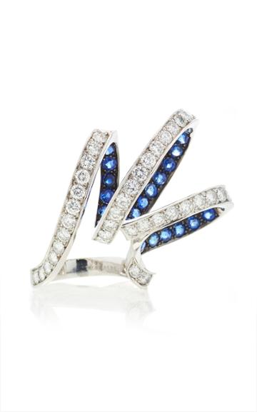 Reza M'o Exclusive: Ribbon Sapphire Ring