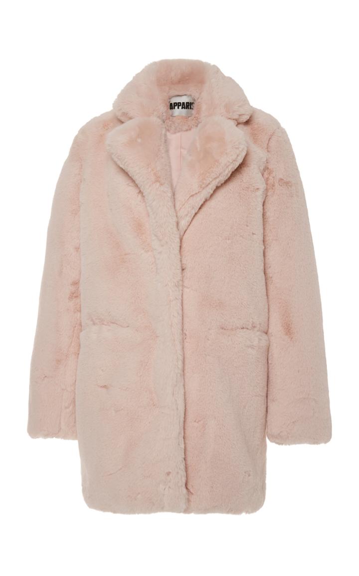 Apparis Sophie Collared Faux Fur Coat