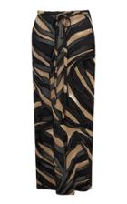 Lisa Marie Fernandez Zebra-print Devor-crepe Wrap Skirt
