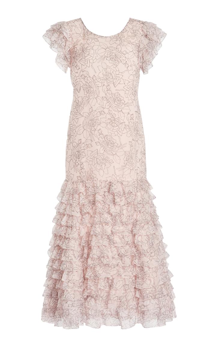 Moda Operandi Erdem Audrey Ruffled Silk Dress