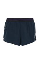 Soar Running Striped Stretch-shell Running Shorts