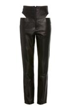 Zeynep Aray Cut-out Leather Pants