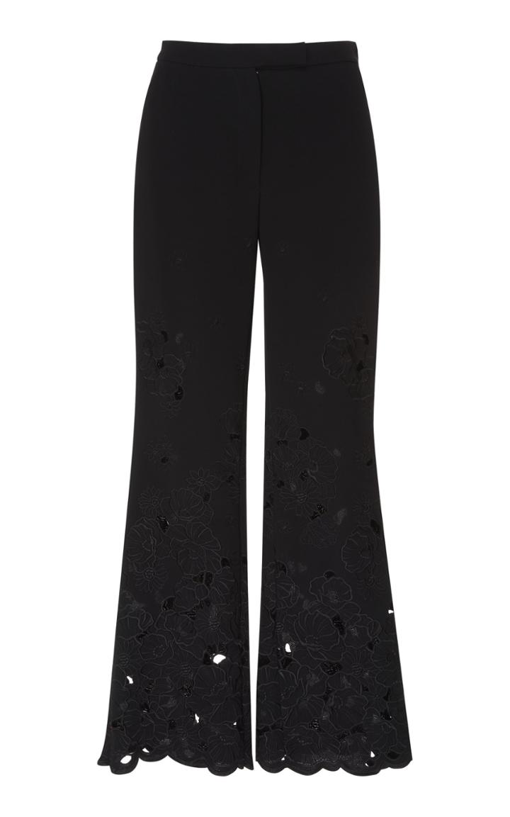 Elie Saab Embroidered Capri Pants