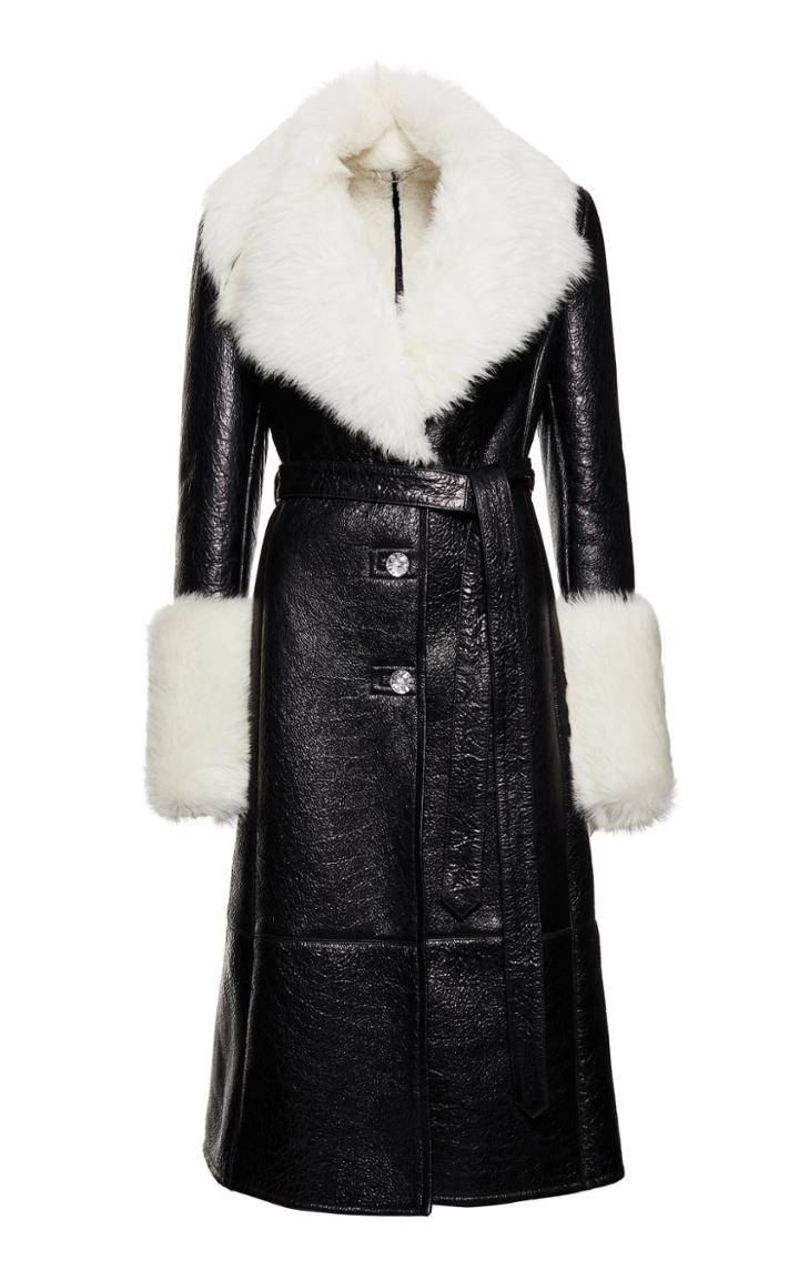 Magda Butrym Hudson Contrast Collar Coat