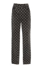 Sally Lapointe High-rise Star Denim Straight-leg Jeans