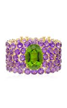Moda Operandi Margot Mckinney One Of A Kind Peridot And Amethyst Nyc Deco Bracelet