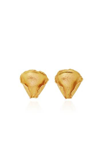 Vintage Angela Cummings For Tiffany & Co. Gold Petal Earrings