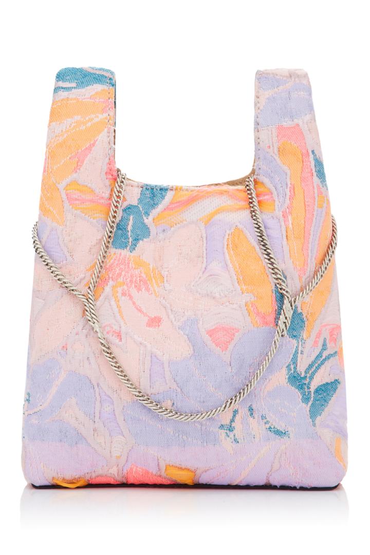 Hayward Flower Brocade Mini Shopper On A Chain