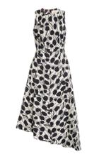 La Doublej Pina Asymmetric Cotton-blend Midi Dress