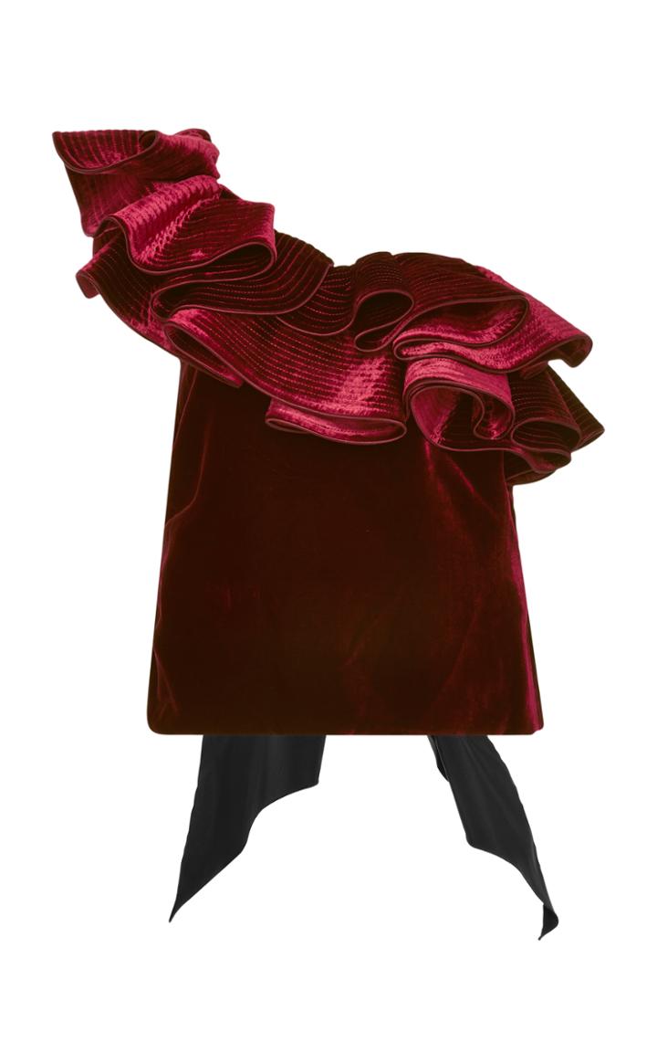 Johanna Ortiz M'o Exclusive Lorca Ruffled Velvet Top