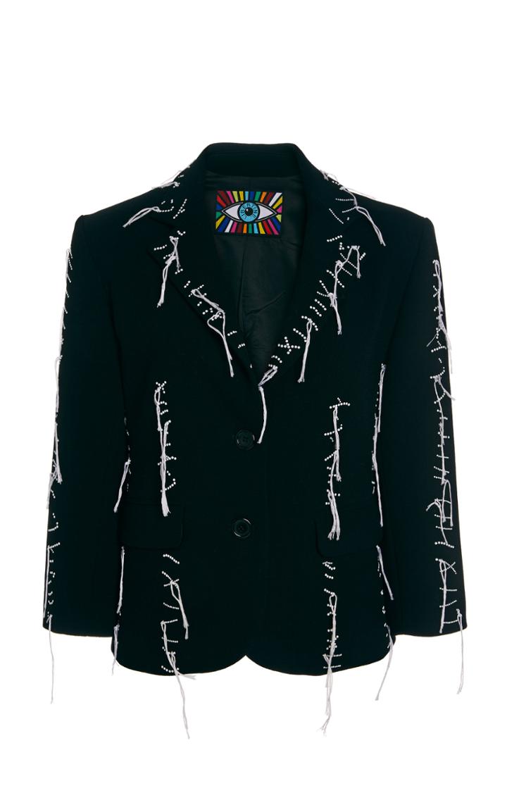 Moda Operandi Libertine Stitches Stretch Wool Blazer