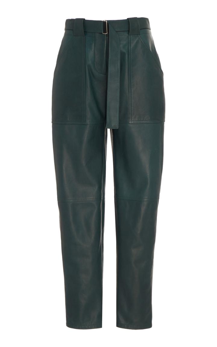 Rosetta Getty Utility Lambskin Skinny Pants
