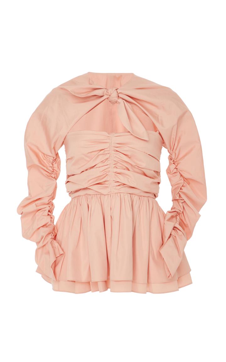 Isa Arfen Gathered Peplum Top