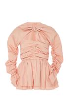 Isa Arfen Gathered Peplum Top