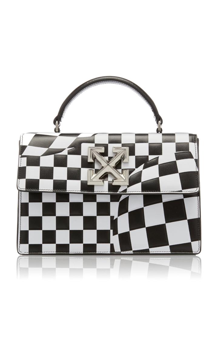 Off-white C/o Virgil Abloh Jitney 1.4 Check Leather Bag