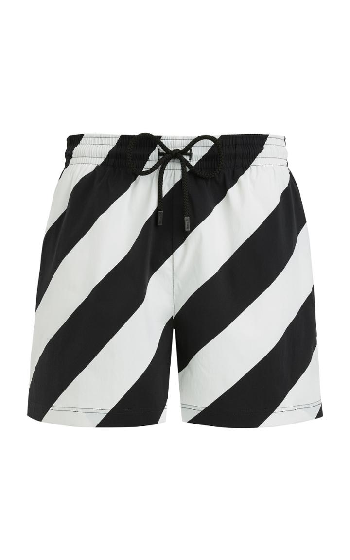 Off-white C/o Virgil Abloh +vilebrequin Striped Swim Shorts