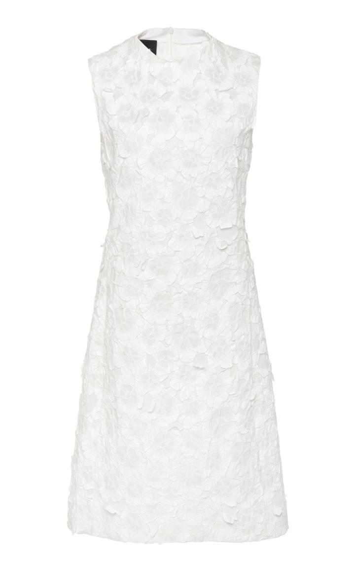 Akris Cotton Jacquard Pansy Mini Dress