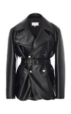 Moda Operandi Maison Margiela Belted Faux Leather Jacket Size: 38