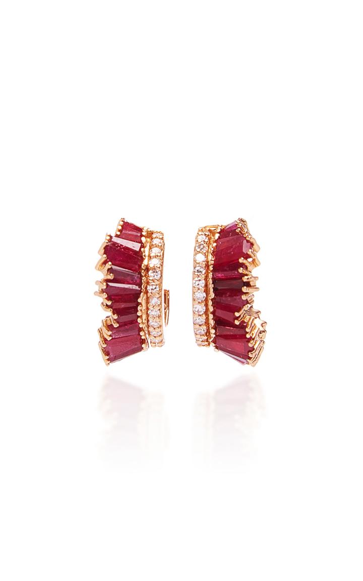 Nak Armstrong Petite Single Ruched Hoops