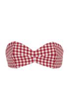 Moda Operandi Michael Kors Collection Gingham Cotton Bandeau Size: 0