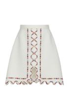 Giambattista Valli Embroidered Mosaic Mini Skirt
